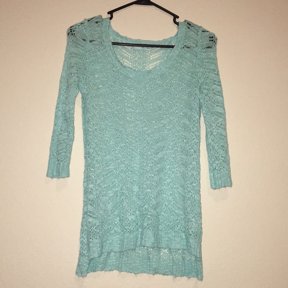 Light aqua sweater top!